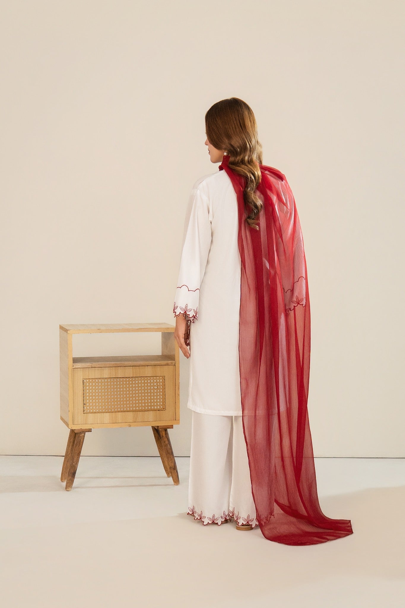 Bow Embroidered 3-Pcs