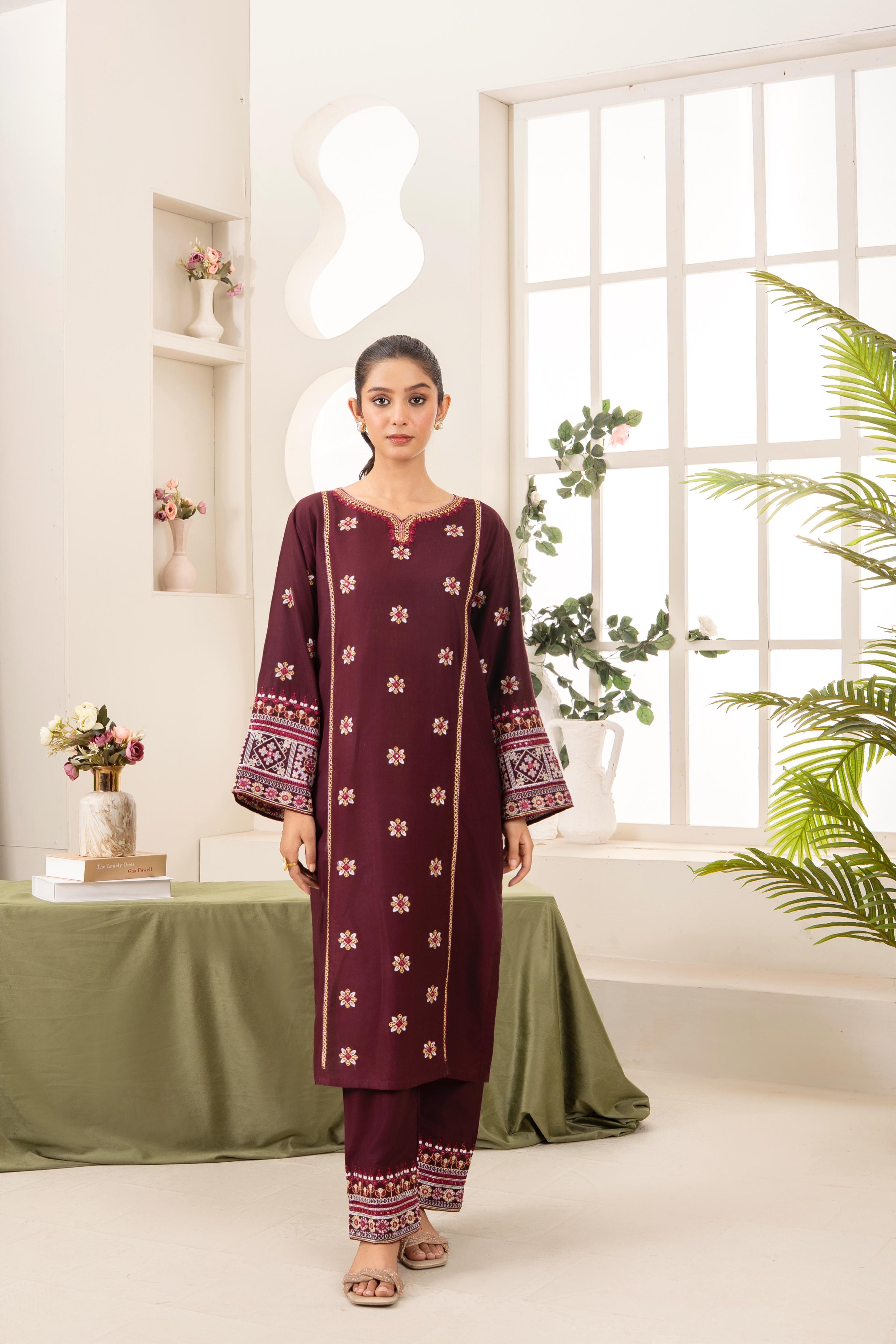 Nazakat Embroidered 2pc