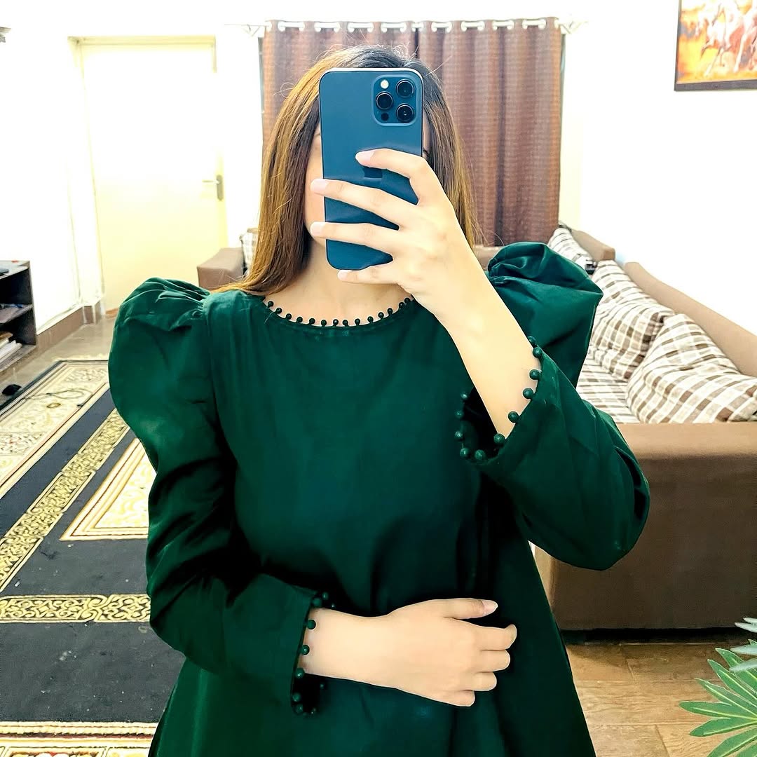 Green Peplum Farshi Co-ord