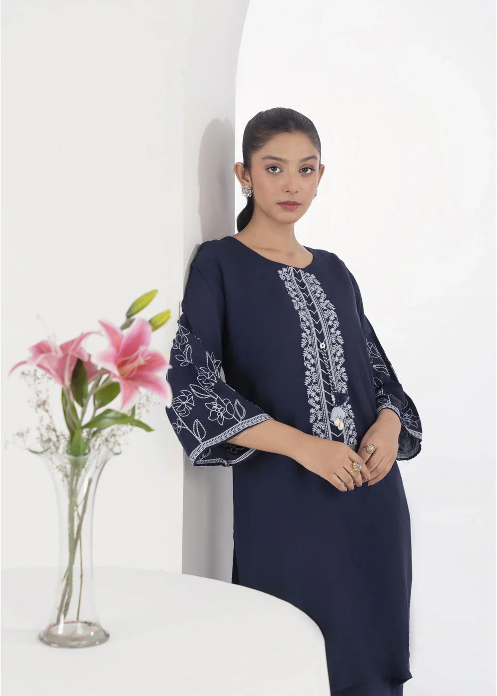 EMBELLISH BLUE 2PCS - Stylish Collection