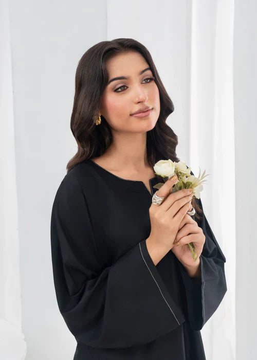 PLAIN BLACK FARSHI SHALWAR 3PCS - Stylish Collection