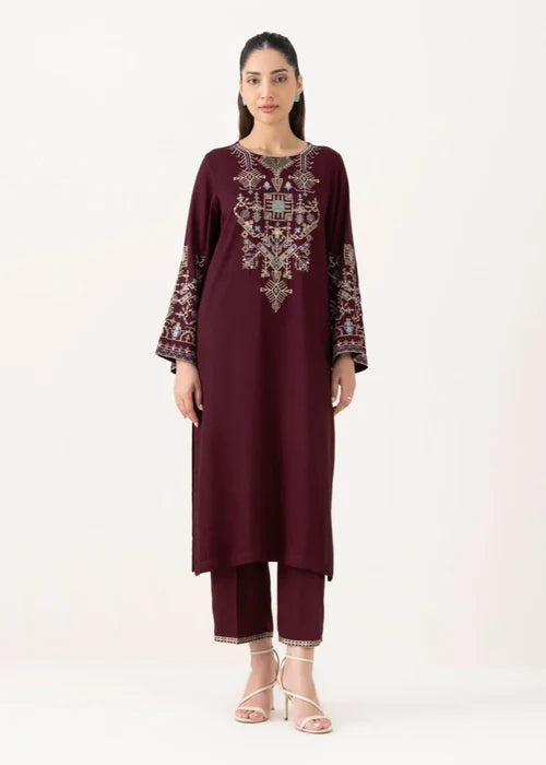 BEDFORD EMBROIDERED 2PCS