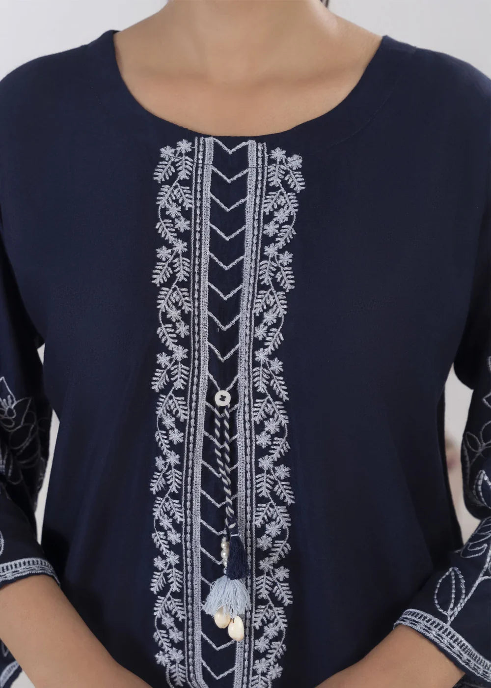 EMBELLISH BLUE 2PCS - Stylish Collection