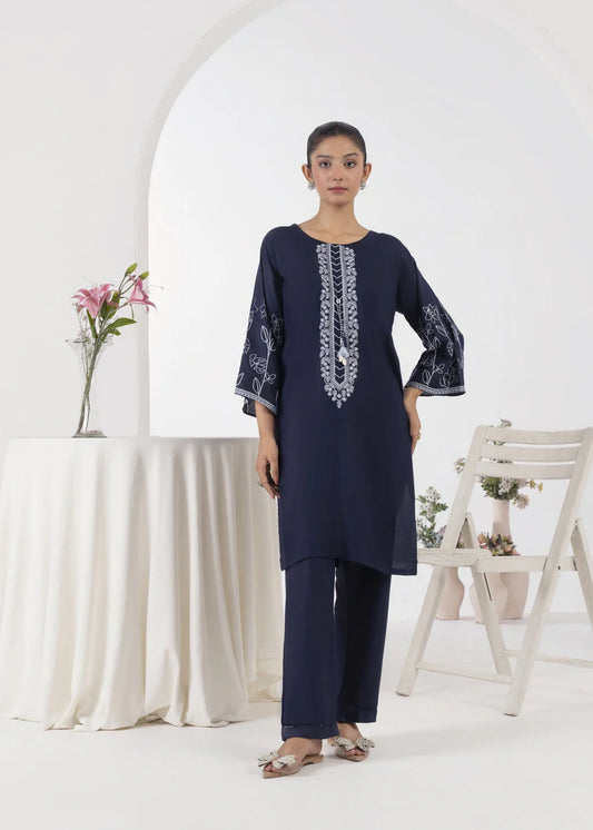 EMBELLISH BLUE 2PCS - Stylish Collection