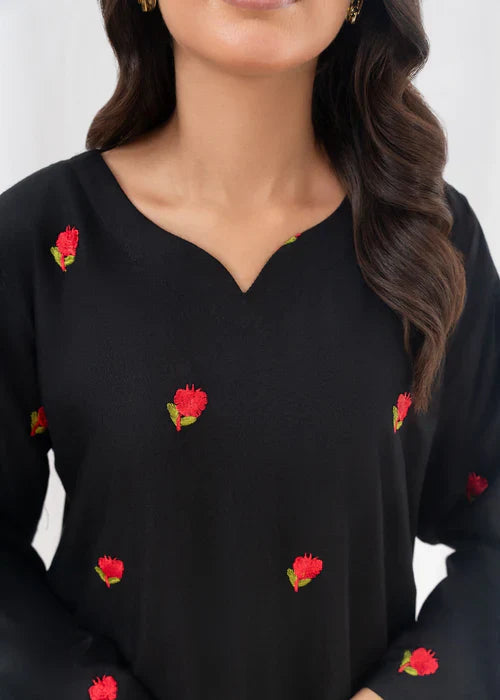 PETAL EMBROIDERED FARSHI 3PCS - Stylish Collection