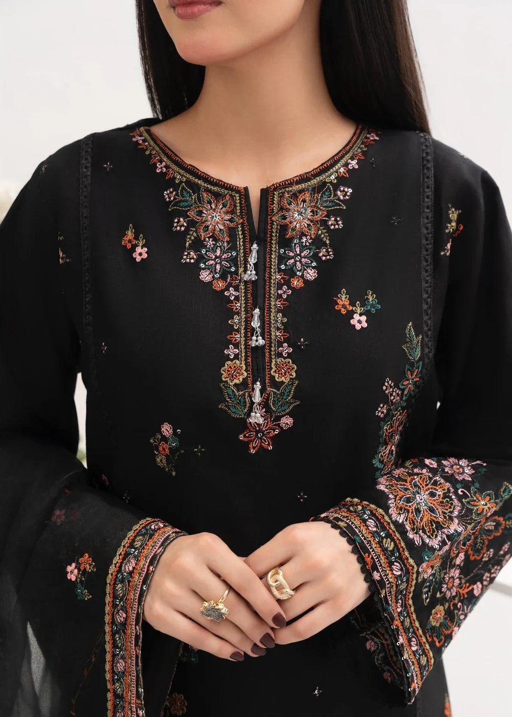 HAREEM EMBROIDERED 3PCS - Stylish Collection