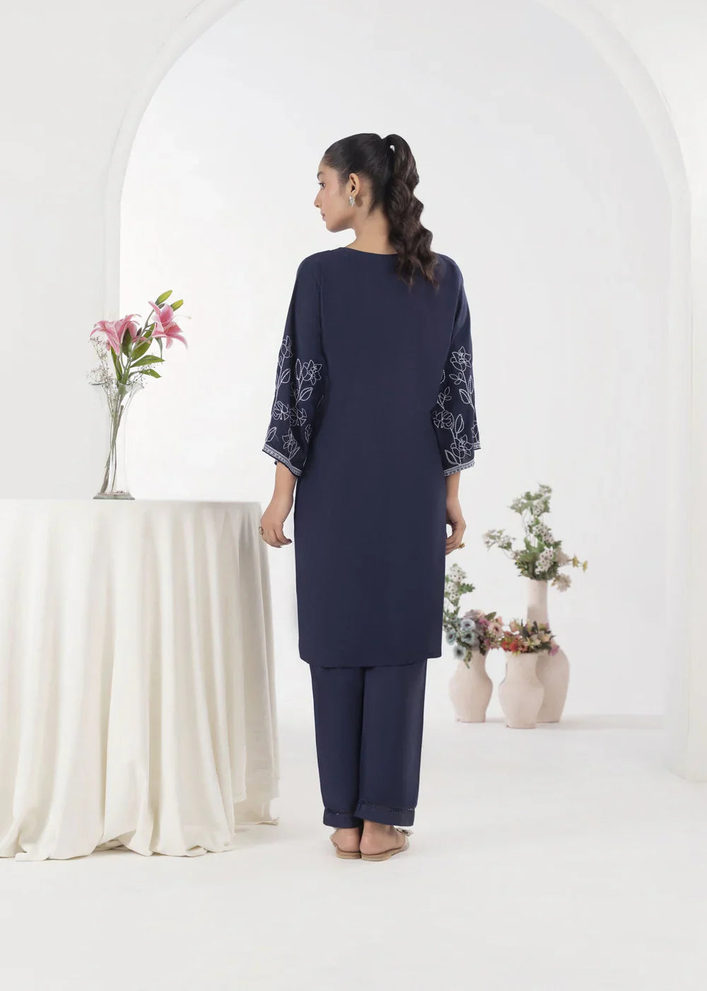 EMBELLISH BLUE 2PCS - Stylish Collection